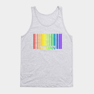 Human Pride Barcode Tank Top